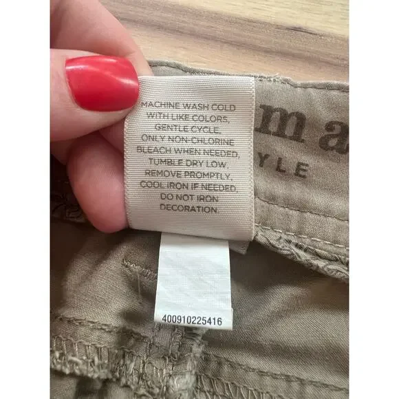 Sonoma Life + Style Original Boot Bootcut Brown Tan Mid-Rise Pants Size 4 - Picture 6 of 7